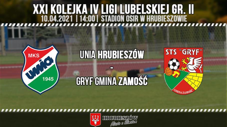 Unia Hrubieszów 0-6 Gryf Gmina Zamość.