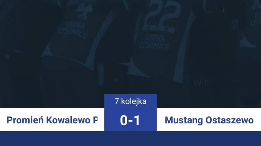 7 kolejka: Promień Kowalewo 0-1 Mustang Ostaszewo